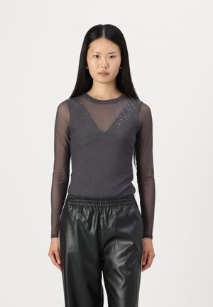 ONLPARIS STONE BODY  - Trükipildiga T-särk - magnet/gun metal