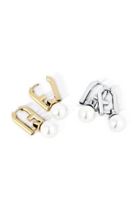 FURLA ARCH PEARL - Pendientes - silver tone