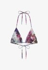 FLORAL PRINT TRIANGLE - BIKINI TOP - Haut de bikini - pink