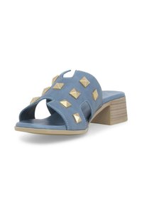 Melluso BORCHIE - Ciabattine - blu denim