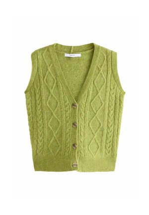 CABLE - REGULAR FIT - Vest - green olive
