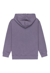 Pullover-Hoodie in einem gedämpften Lilaton, mit einer Kängurutasche vorne, verstellbarer Kordelzugkapuze sowie gerippten Bündchen und Saum.