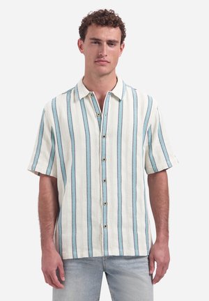 NO EXCESS SHORT-SLEEVE SHIRT WITH STRIPES - Hemd - seablue