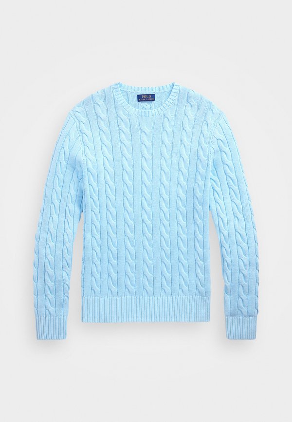 CABLE-KNIT MINERAL-DYED COTTON SWEATER - Jumper - sky3