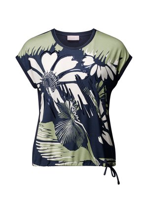 Betty Barclay, BETTY BARCLAY MIT TUNNELZUG PRINTSHIRT - T-shirt imprimé - dark blue khaki