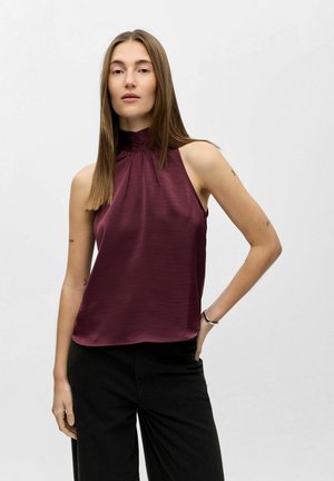 NECKHOLDER - Bluse - mauve wine