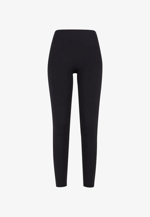 Mustad kõrgendatud vöökohtadega mustad retuusid. Valmistatud venivast kangast, omavad siledat tekstuuri ning sobiva, kitseneva disaini.