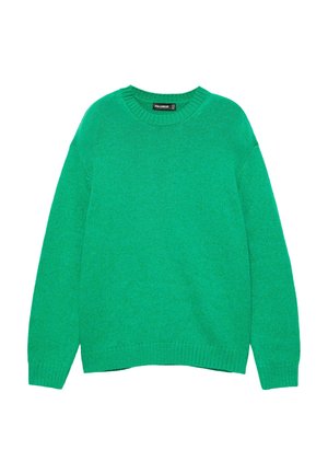 PULL&BEAR, ROUND NECK - JUMPER - Pullover - green