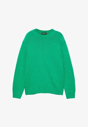 PULL&BEAR, ROUND NECK - JUMPER - Trui - green