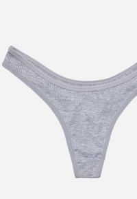 Set Di 3 Perizomi In Cotone E Pizzo - Bianco - Donna - 8.00 - Foto 3