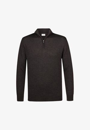 PROFUOMO THE MERINO HALF ZIP - Maglione - dark brown