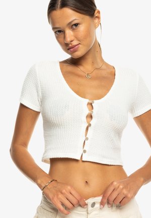 Roxy BORN WITH IT-CROP - Gilet - white