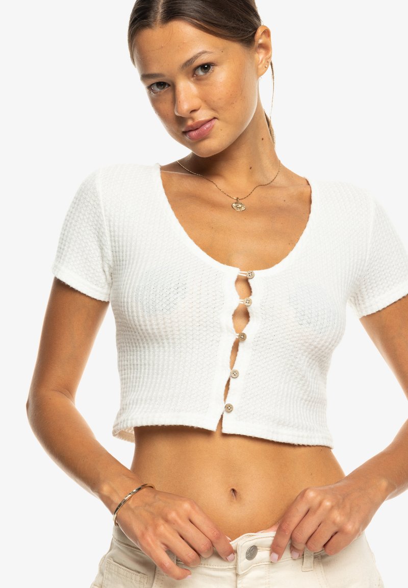 Roxy BORN WITH IT-CROP - Gilet - white
