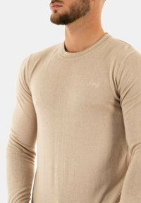 Schott PLBEAL - Jersey de punto - beige