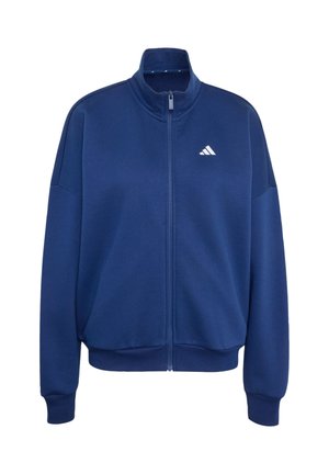 adidas Sportswear, 3 STRIPES STUDIO TRACKTOP - Sweater met rits - dark blue