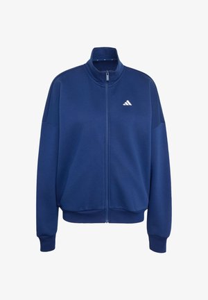 adidas Sportswear, 3 STRIPES STUDIO TRACKTOP - Sweater met rits - dark blue