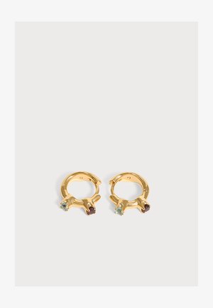 Avgvst, DUAL TUBE HOOPS - Σκουλαρίκια - gold-coloured