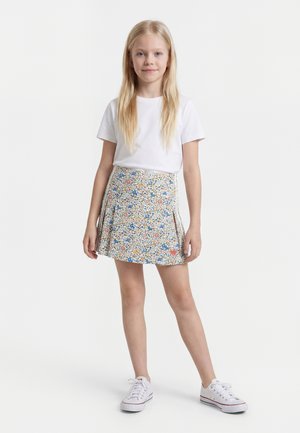 adidas Originals LIBERTY LONDON - Plisséskjørt - off white/semi lucid red