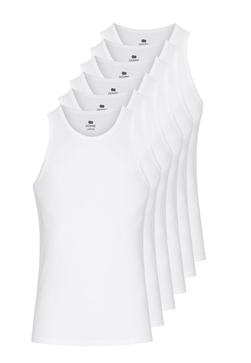 Dovre 6-PACK STRETCH SINGLET - Undertrøjer - white