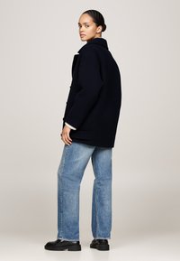 Tommy Jeans Klasický kabát - dark night navy