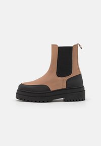 Selected Femme Kotníkové boty na platformě - light brown