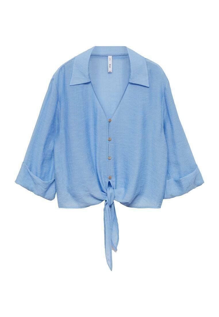 Mango Overhemdblouse donkerblauw Mango Overhemdblouse donkerblauw