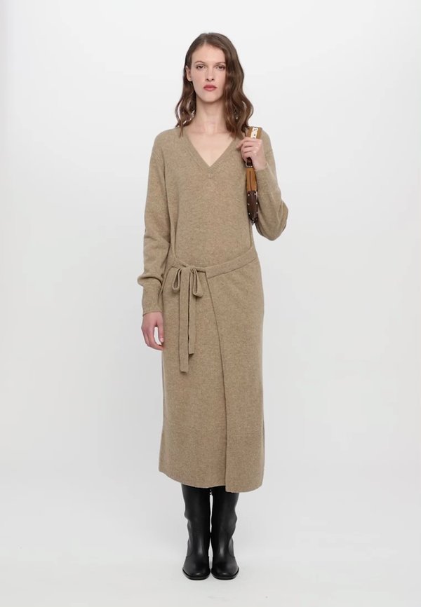 CARMEN WARP SKIRT DRESS - Jumper dress - camel4