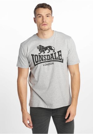 Lonsdale NORMALE PASSFORM LOGO - Nyomott mintás póló - marl grey