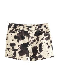 REGULAR FIT - Denim shorts - cow print