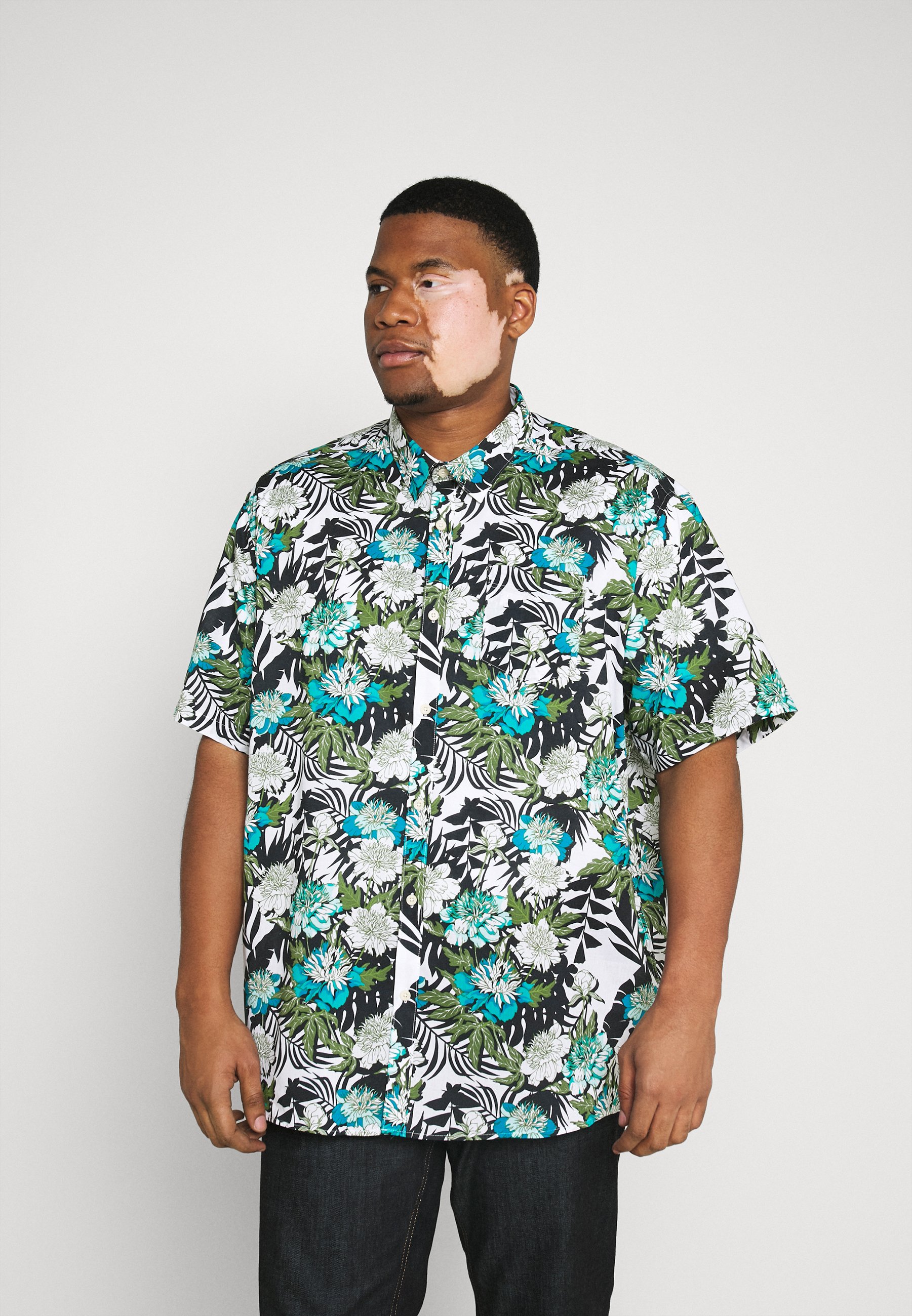 Jack´s Sportswear Skjorte blue Zalando.no Esprit BIG HAWAII Skjorte white Zalando.no