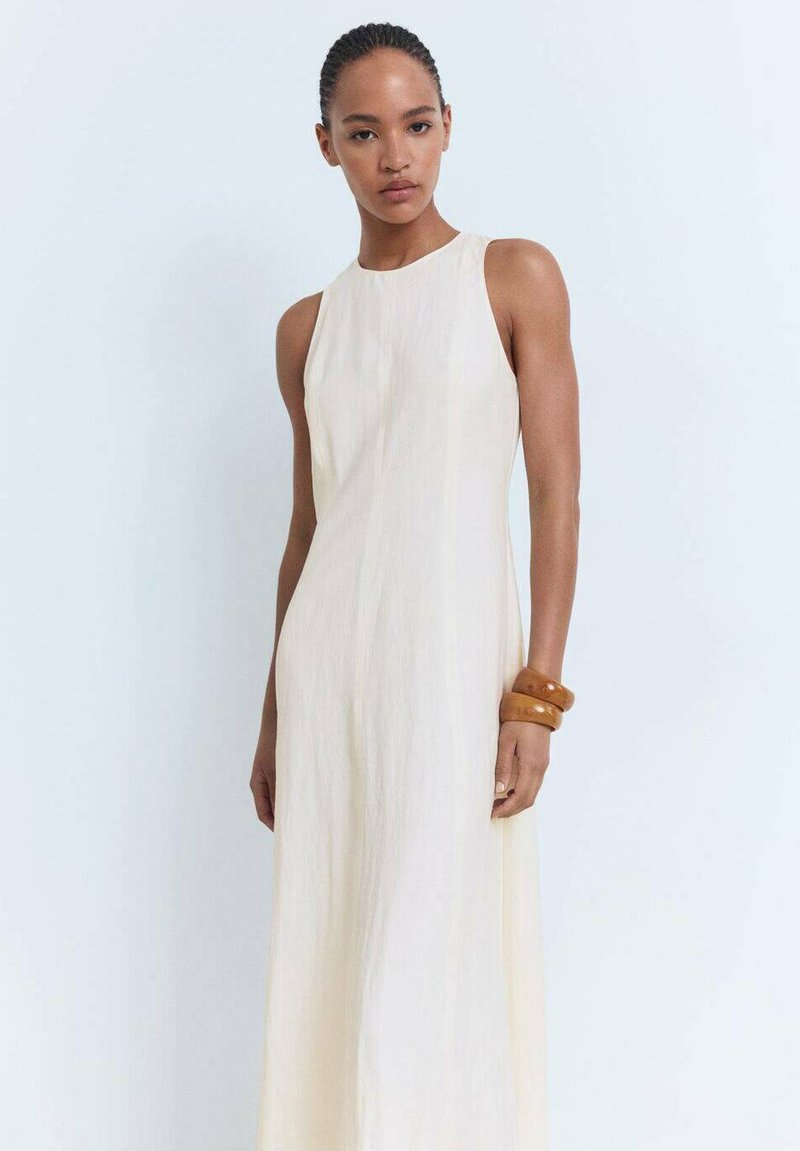 Mango FLARED - Maxi dress - off-white - Zalando