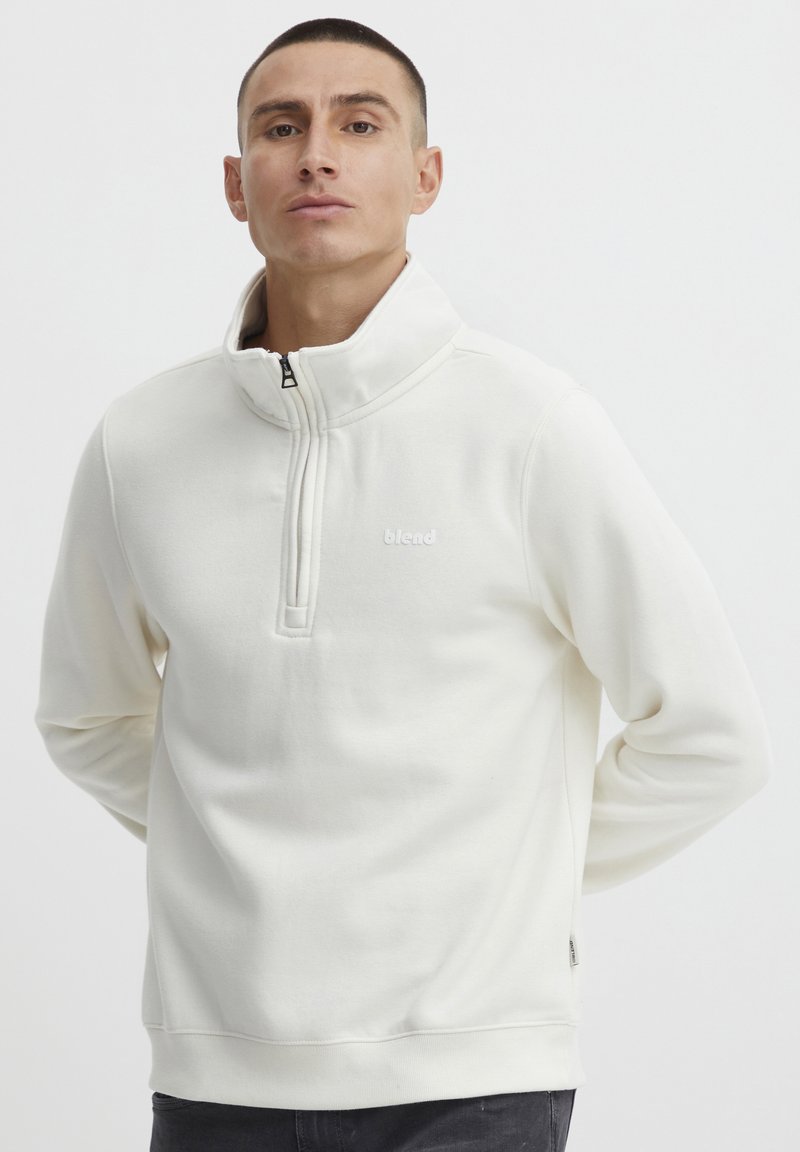 Blend BHHALFZIP - Sudadera - egret