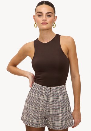 Shorts - checks beige