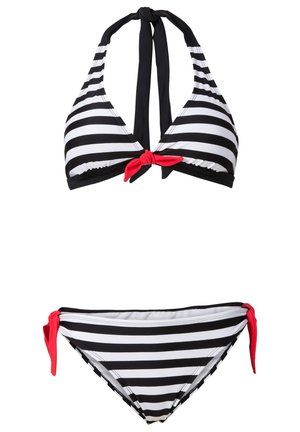 2-TLG SET SCHÖNER MIT NECKHOLDER - Bikini - schwarz