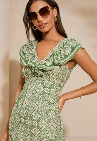 Lipsy PETITE FIT - PRINTED WIDE LEG - Overal - green