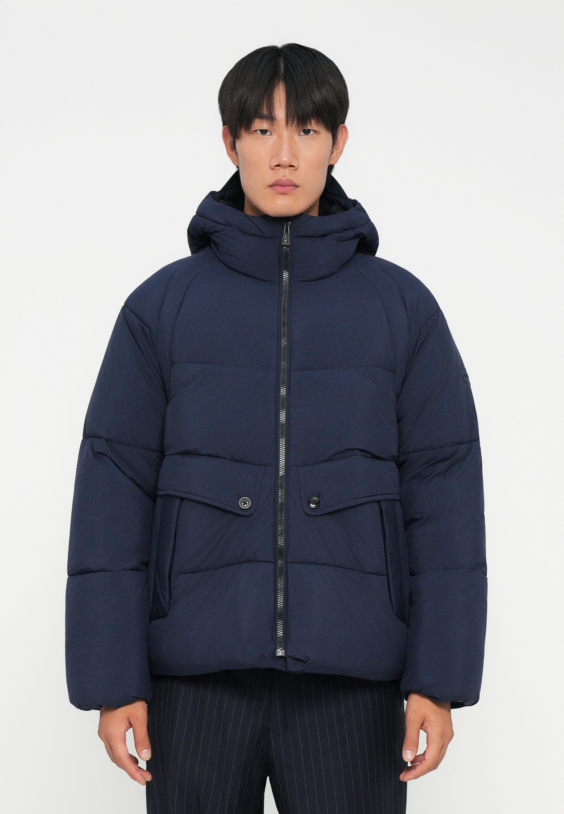 Paul Smith ネイビー　アウター PS PAUL SMITH Fibre Down Parka - Navy | Very