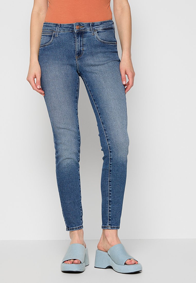 Wrangler Jeans Skinny Fit blauw
