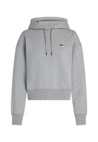 IKON CROPPED - Pulover s kapuco - light grey mel