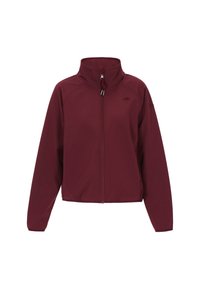 Jachetă din fleece - burgundy