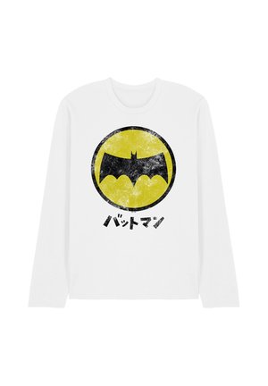 DC COMICS - BATMAN, BATMAN KANJI VINTAGE LOGO - Long sleeved top - white