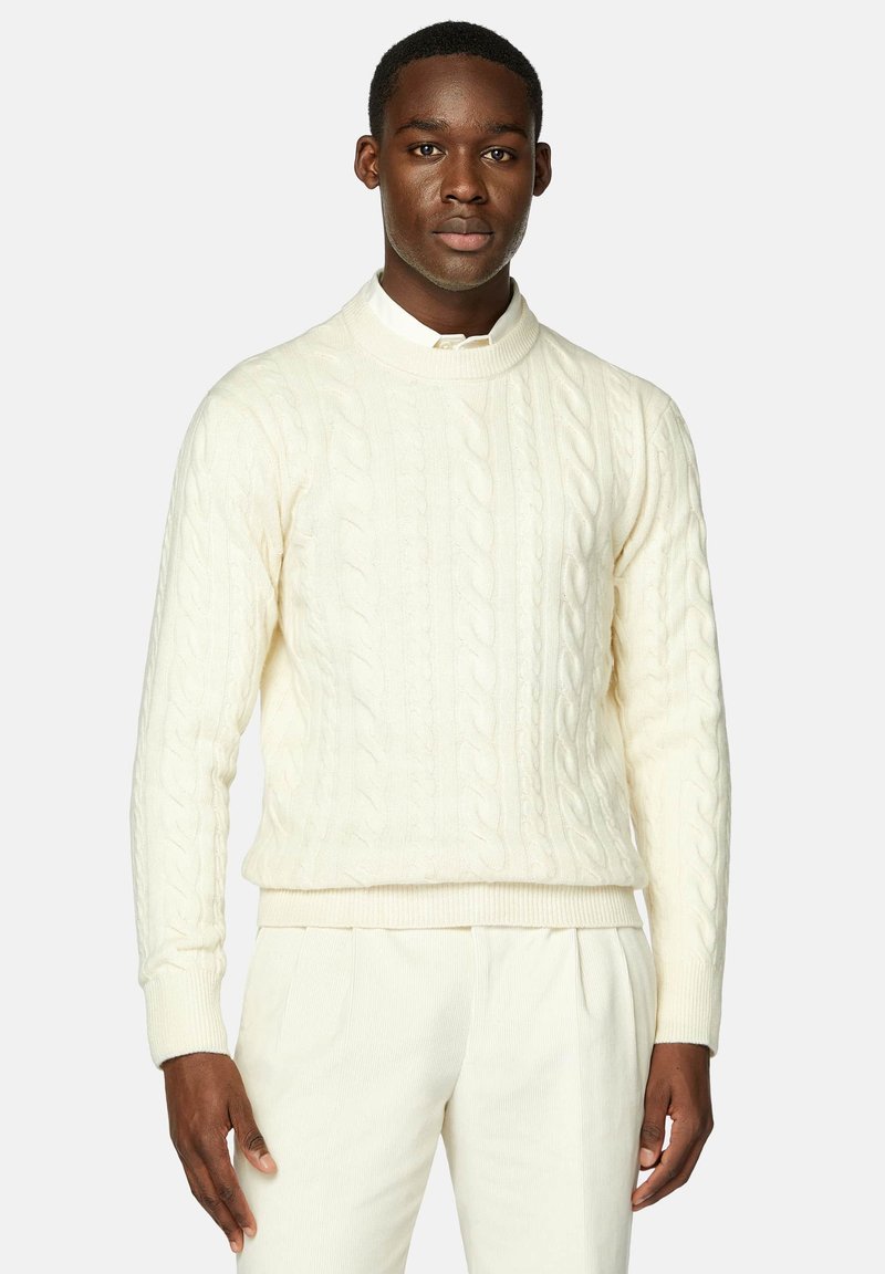 Boggi Milano CREW NECK - Svetrík - white