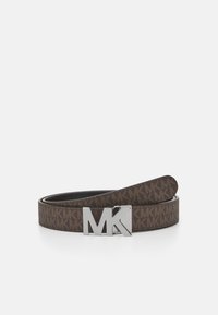 Michael Kors - BUCKLE BELT UNISEX - Cinturón - brown/black Imagen en miniatura 1