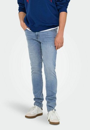 Jeans slim fit - light blue denim