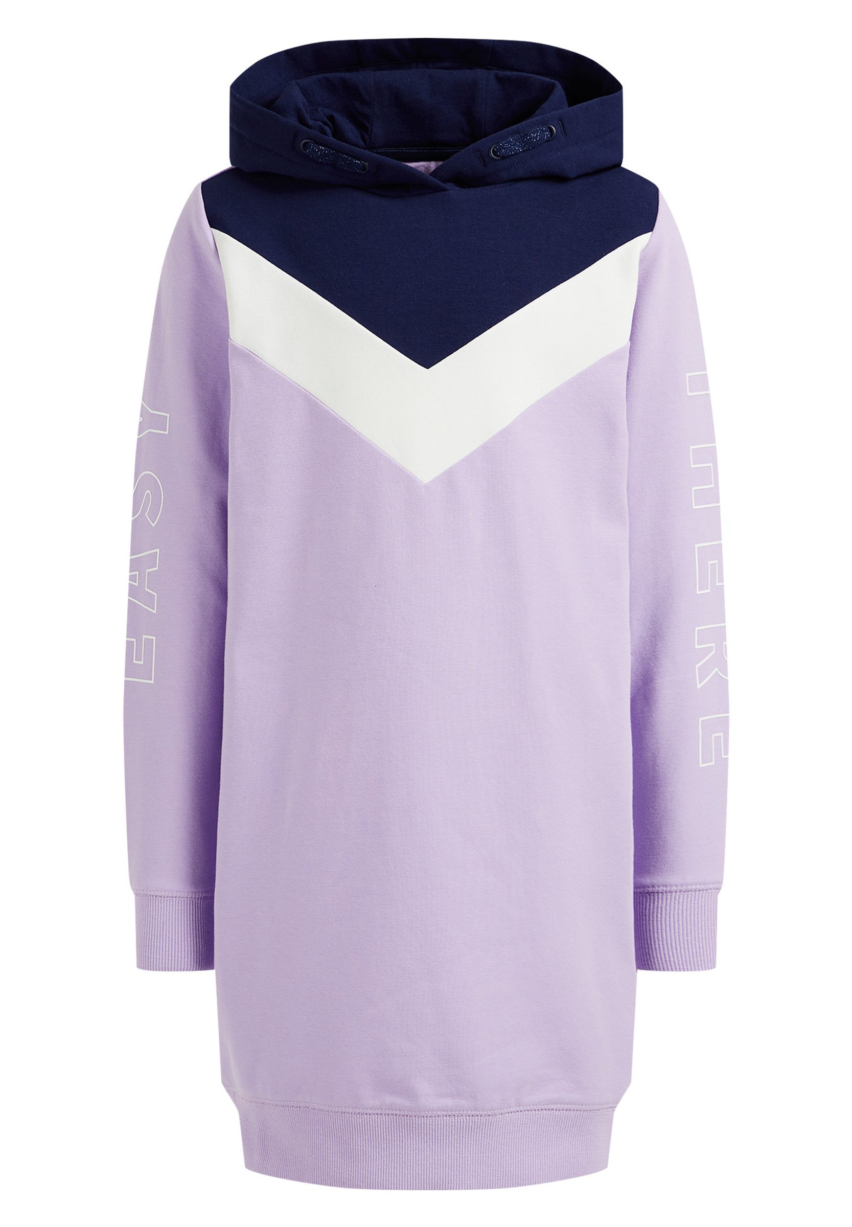 WE Fashion WE FASHION MEISJES SWEATJURK MET CAPUCHON - Gebreide jurk -  light purple/mauve - Zalando.nl