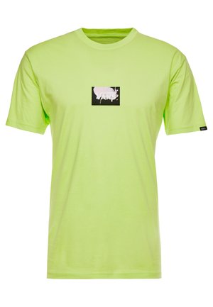 T-shirt med print - neon green