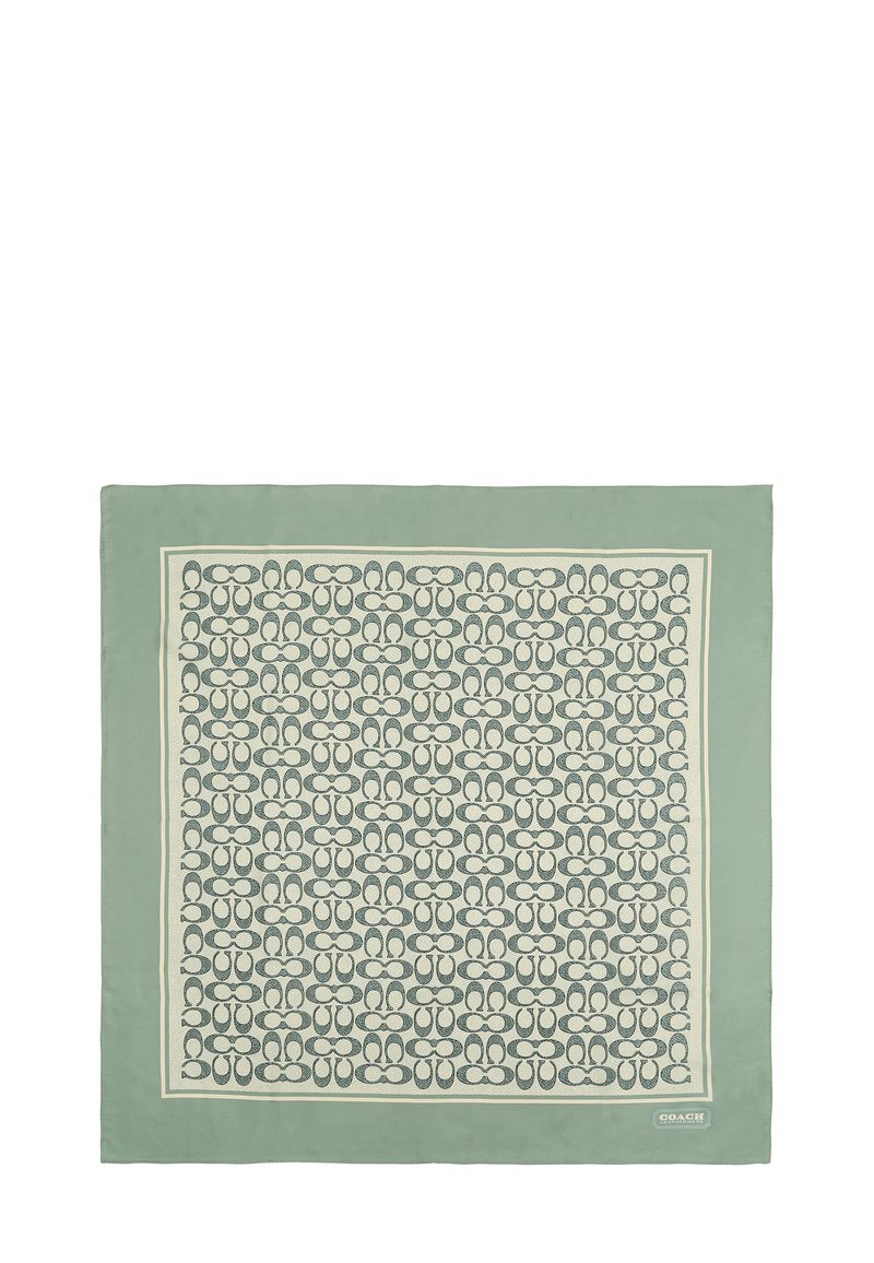 COACH VINTAGE SIGNATURE PRINTED SQUARE - Tørklæde / Halstørklæder - turquoise aqua