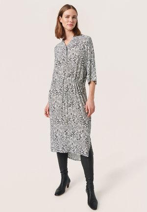 ZAYA - Freizeitkleid - black and white ditsy print