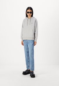 GANT SHIELD HOODIE - Felpa - light grey melange