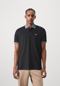 Lyle & Scott BRANDED TIPPED - Piké - jet black/white