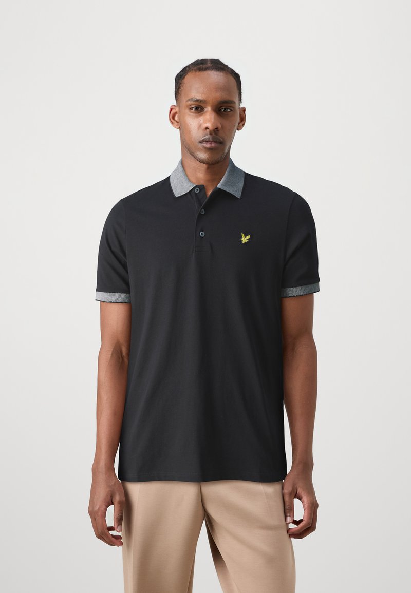 Lyle & Scott BRANDED TIPPED - Piké - jet black/white